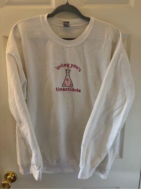 Harry Styles Golden “loving you’s the antidote” embroidered crewneck